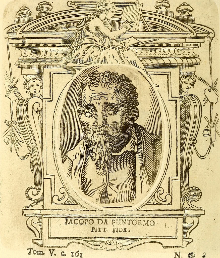 An illustration from Vite de più eccellenti pittori scultori ed architetti, 1767, leaf 177