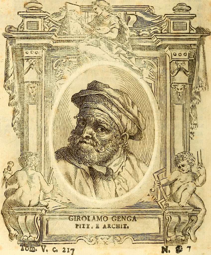 An illustration from Vite de più eccellenti pittori scultori ed architetti, 1767, leaf 237