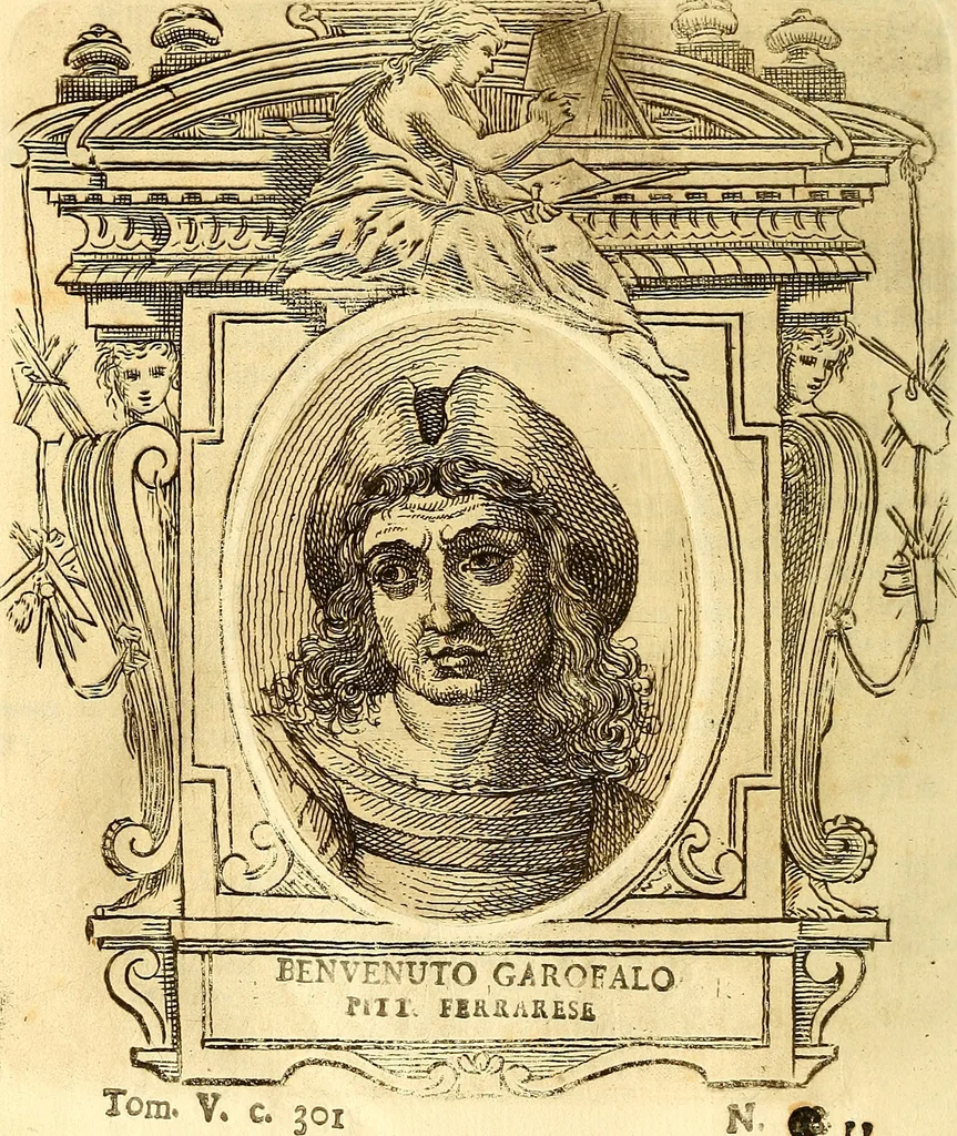 An illustration from Vite de più eccellenti pittori scultori ed architetti, 1767, leaf 329