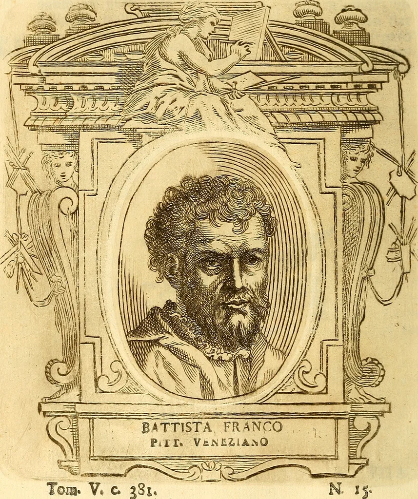 An illustration from Vite de più eccellenti pittori scultori ed architetti, 1767, leaf 417