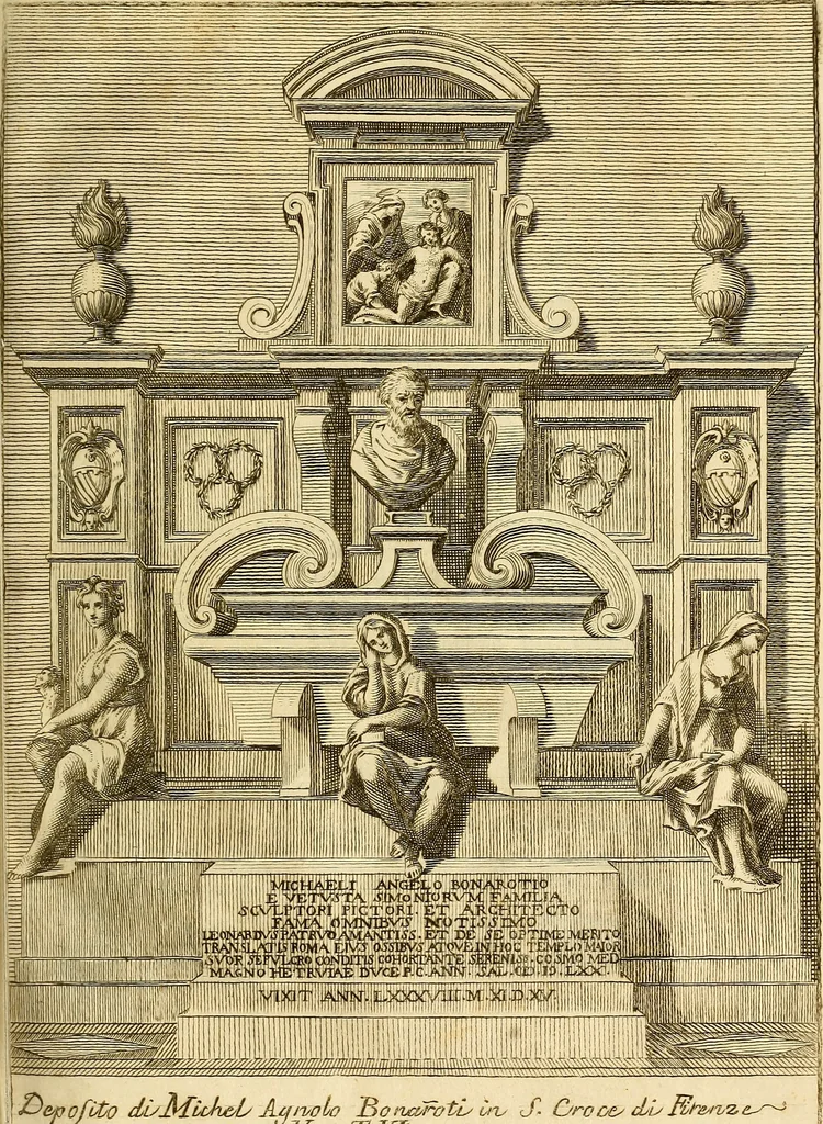An illustration from Vite de più eccellenti pittori scultori ed architetti, 1767, leaf 396