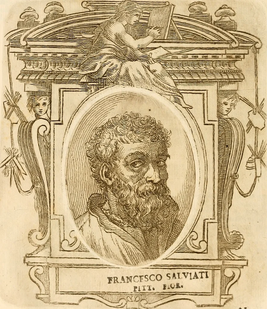 An illustration from Vite de più eccellenti pittori scultori ed architetti, 1767, leaf 41