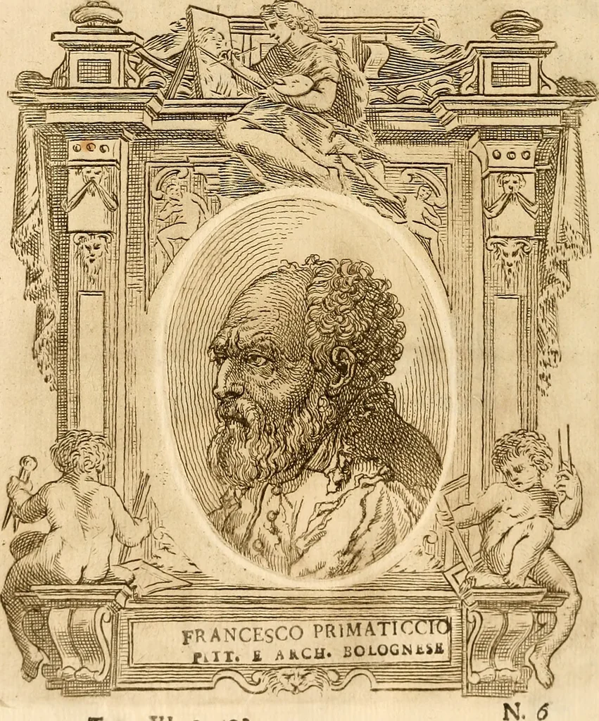 An illustration from Vite de più eccellenti pittori scultori ed architetti, 1767, leaf 427