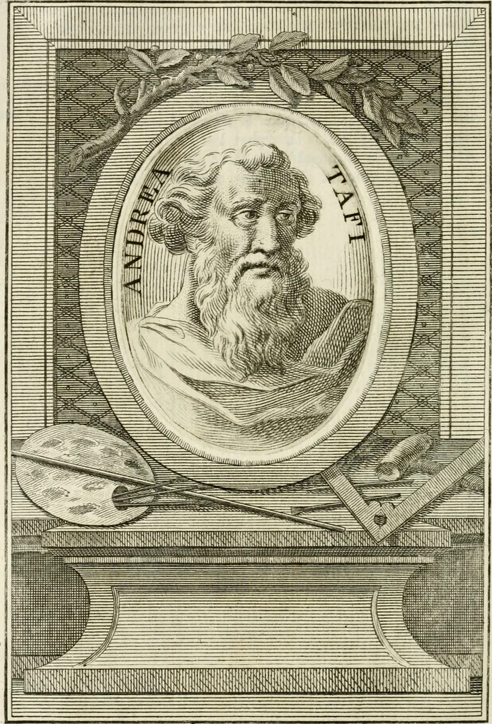 An illustration from Vite de' più eccellenti pittori, scultori e architetti, 1791, leaf 377