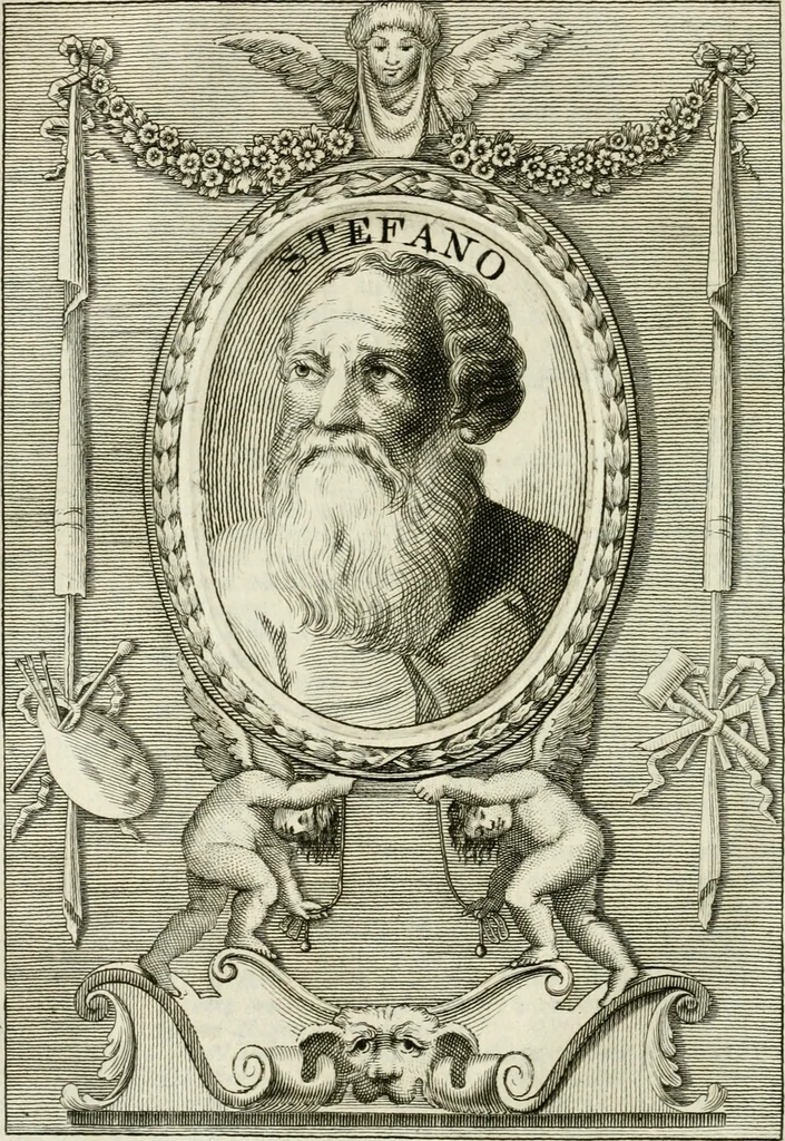 An illustration from Vite de' più eccellenti pittori, scultori e architetti, 1791, leaf 151