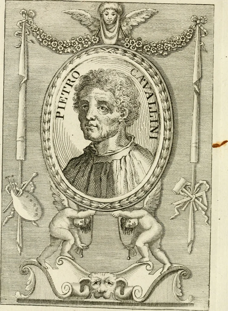 An illustration from Vite de' più eccellenti pittori, scultori e architetti, 1791, leaf 223