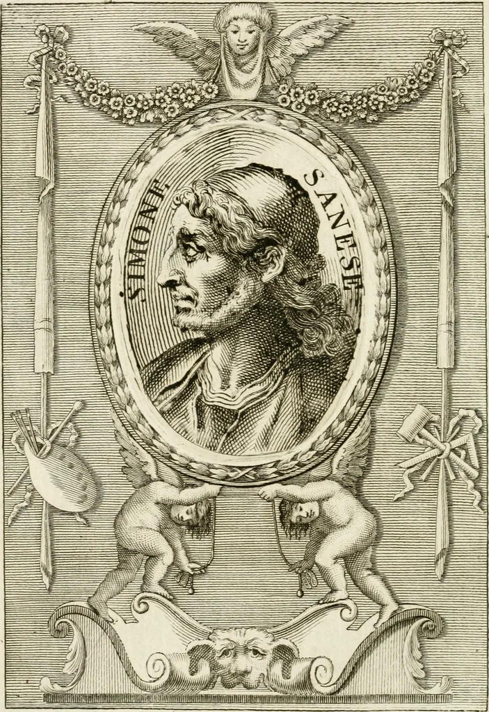 An illustration from Vite de' più eccellenti pittori, scultori e architetti, 1791, leaf 235