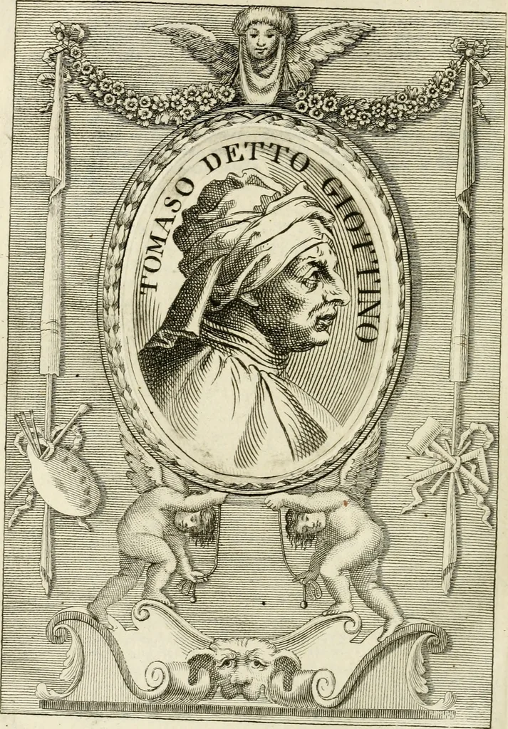 An illustration from Vite de' più eccellenti pittori, scultori e architetti, 1791, leaf 291