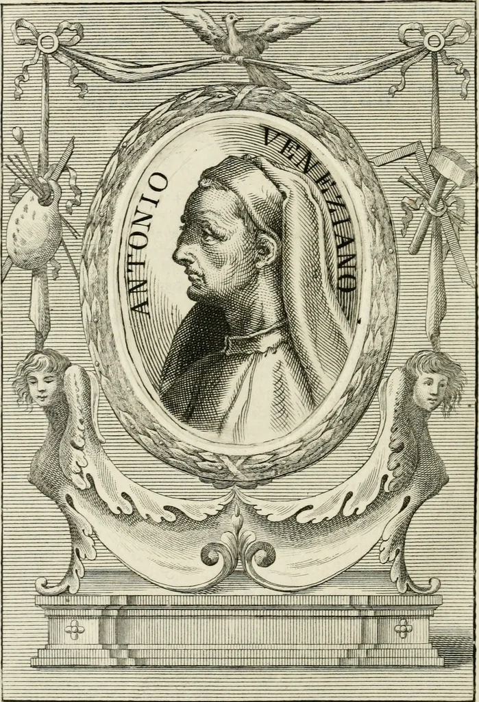 An illustration from Vite de' più eccellenti pittori, scultori e architetti, 1791, leaf 337