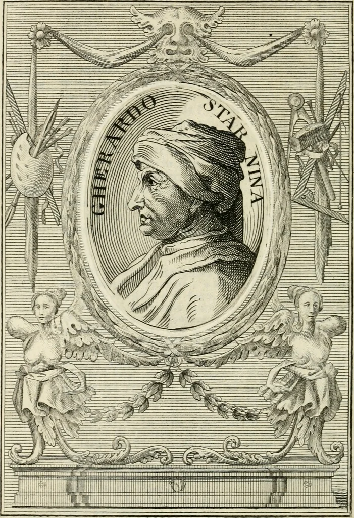 An illustration from Vite de' più eccellenti pittori, scultori e architetti, 1791, leaf 377