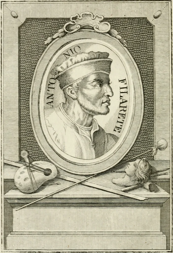 An illustration from Vite de' più eccellenti pittori, scultori e architetti, 1791, leaf 267