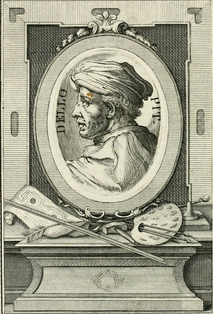 An illustration from Vite de' più eccellenti pittori, scultori e architetti, 1791, leaf 49
