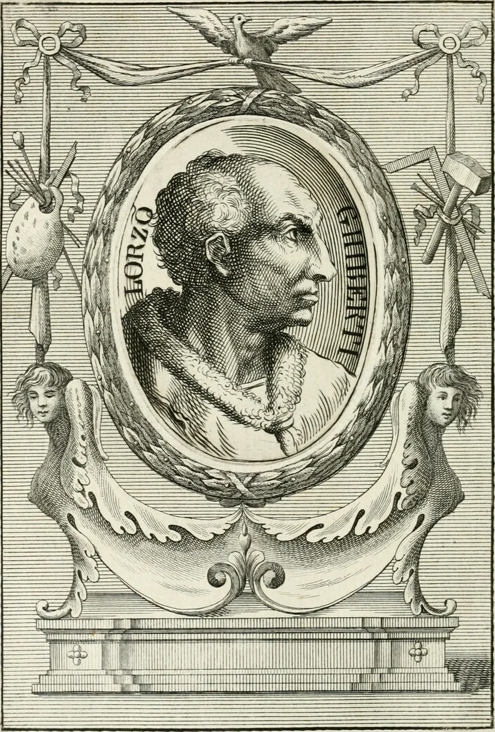 An illustration from Vite de' più eccellenti pittori, scultori e architetti, 1791, leaf 97
