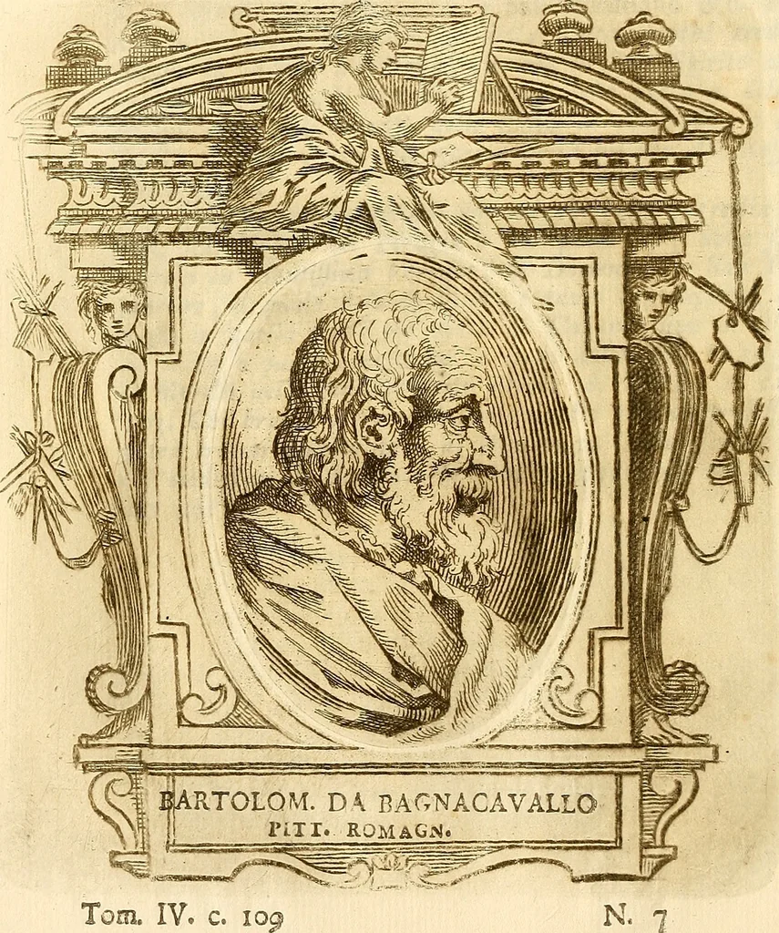 An illustration from Vite de più eccellenti pittori scultori ed architetti, 1767, leaf 133