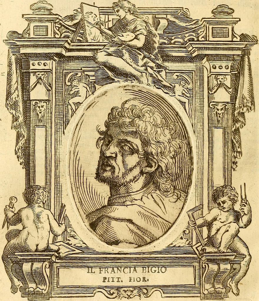 An illustration from Vite de più eccellenti pittori scultori ed architetti, 1767, leaf 145