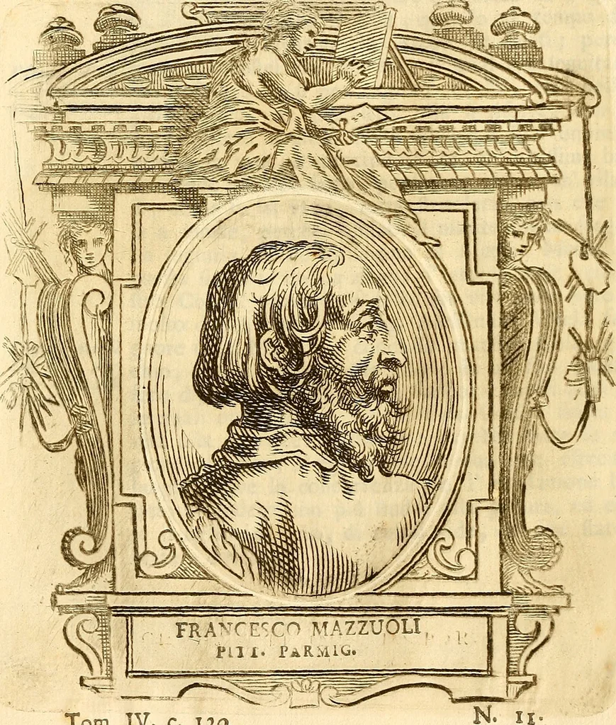 An illustration from Vite de più eccellenti pittori scultori ed architetti, 1767, leaf 171