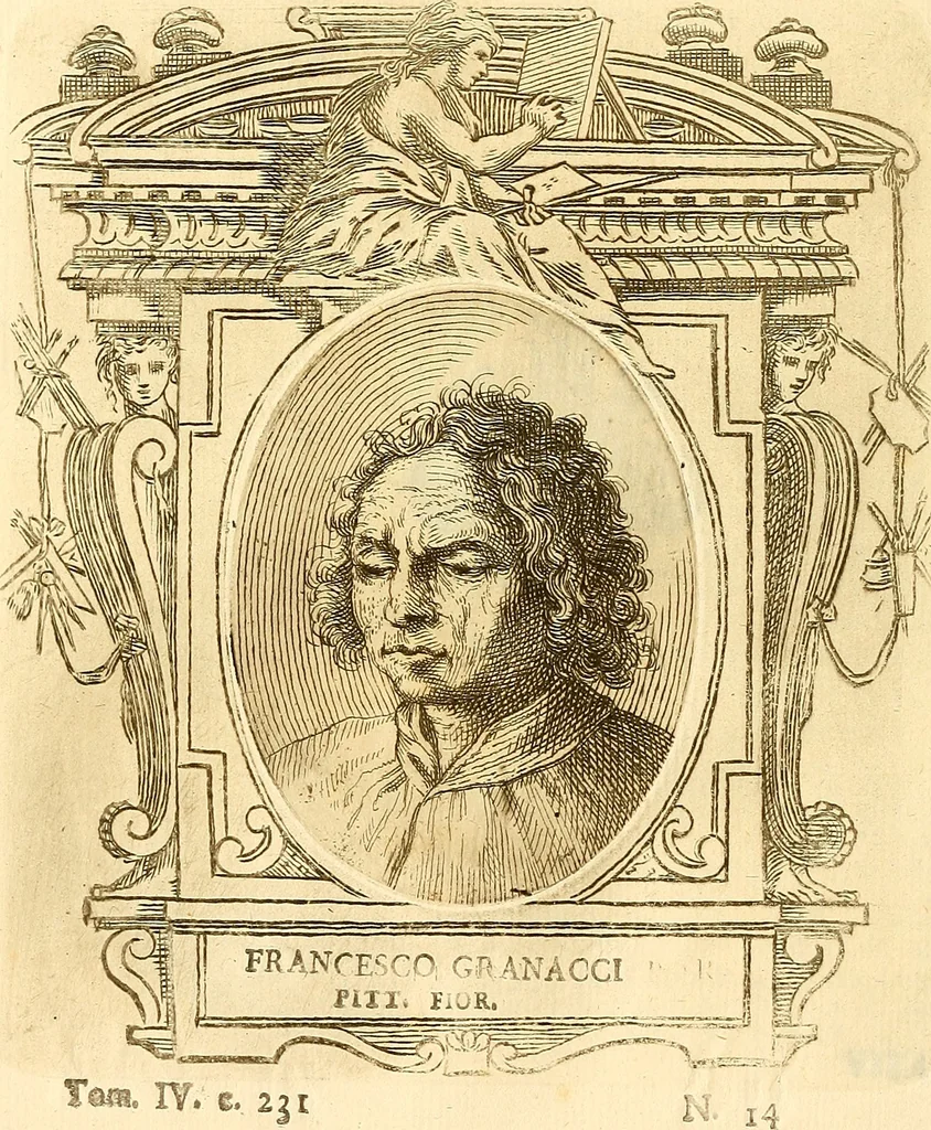 An illustration from Vite de più eccellenti pittori scultori ed architetti, 1767, leaf 269
