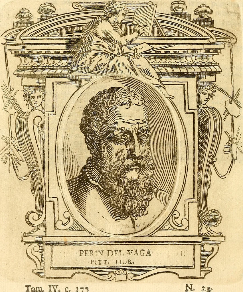 An illustration from Vite de più eccellenti pittori scultori ed architetti, 1767, leaf 429