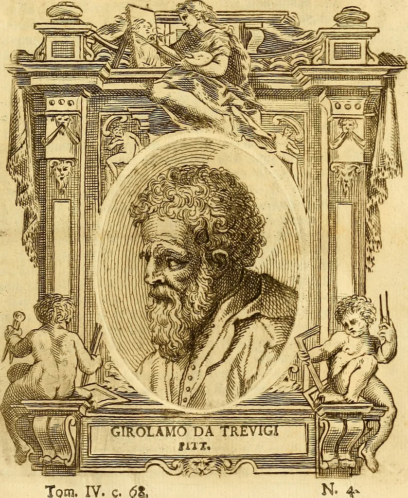 An illustration from Vite de più eccellenti pittori scultori ed architetti, 1767, leaf 86