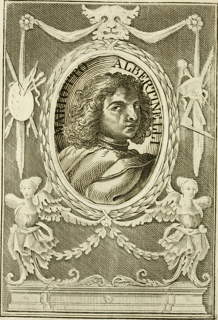 An illustration from Vite de' più eccellenti pittori, scultori e architetti, 1791, leaf 209