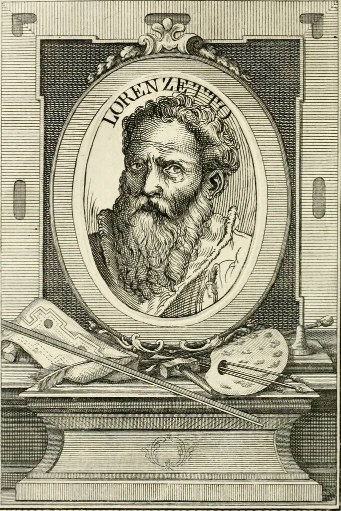 An illustration from Vite de' più eccellenti pittori, scultori e architetti, 1791, leaf 115