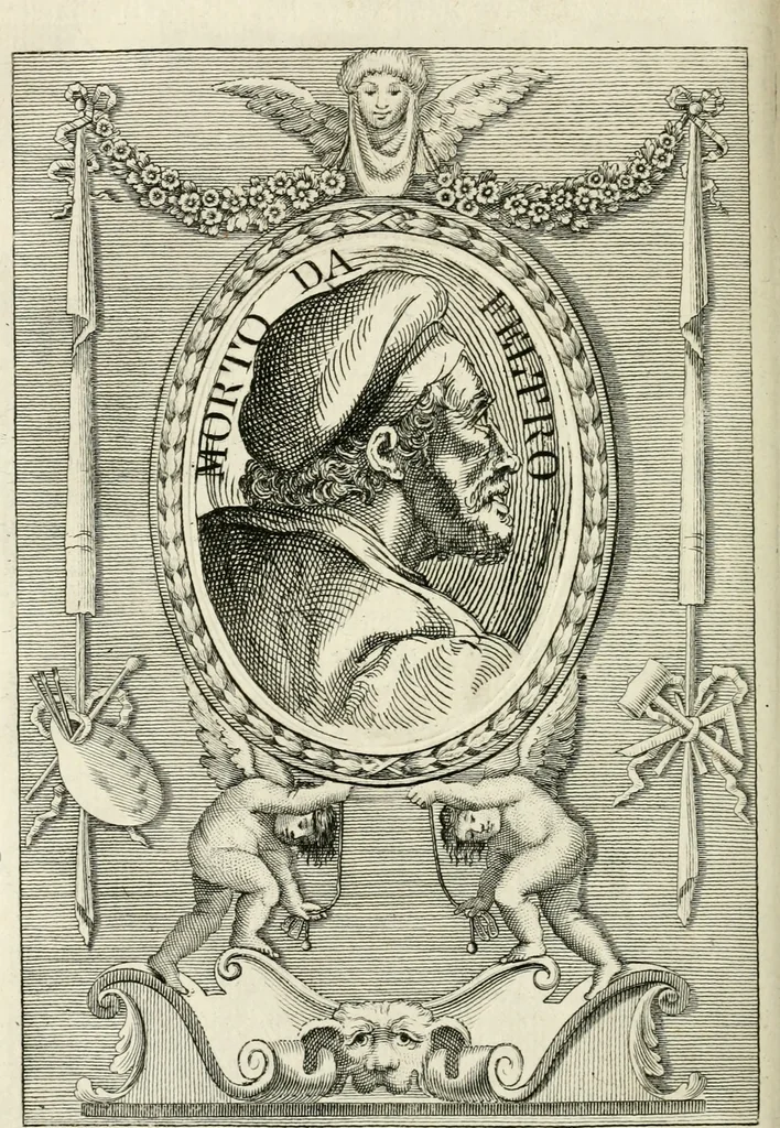 An illustration from Vite de' più eccellenti pittori, scultori e architetti, 1791, leaf 379