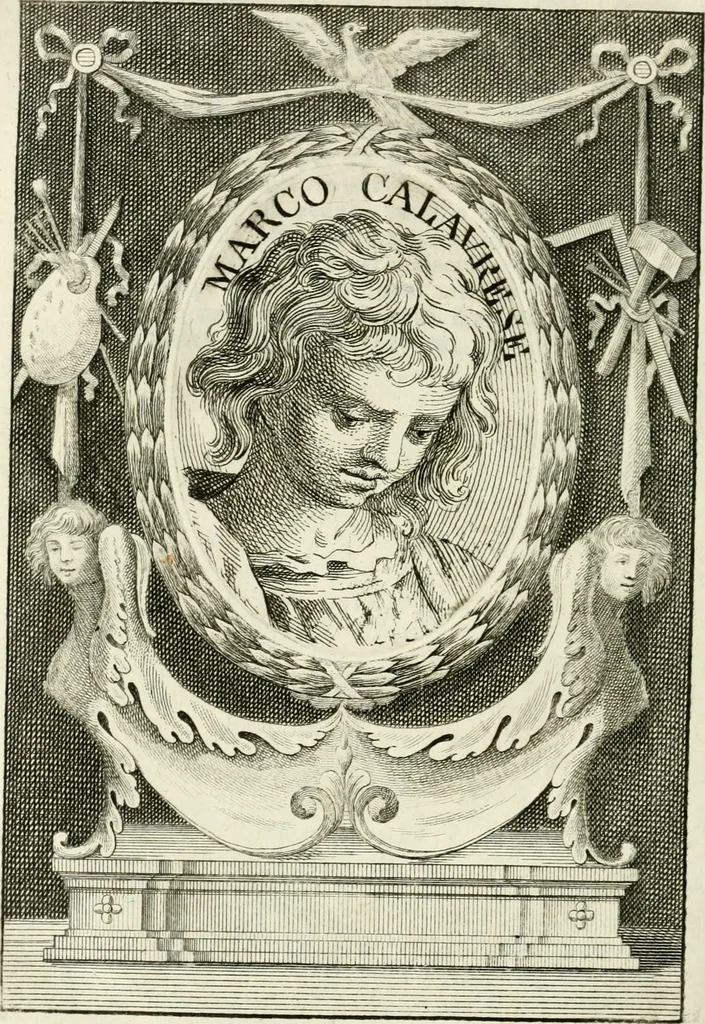 An illustration from Vite de' più eccellenti pittori, scultori e architetti, 1791, leaf 389