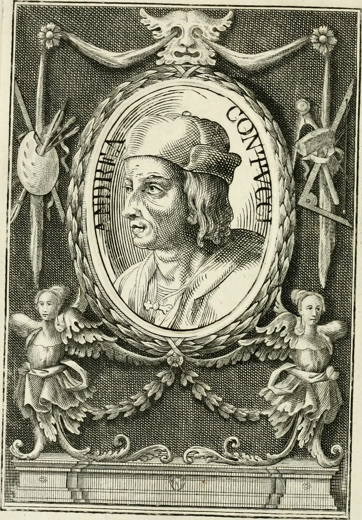 An illustration from Vite de' più eccellenti pittori, scultori e architetti, 1791, leaf 71