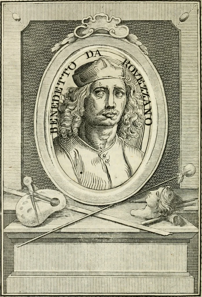 An illustration from Vite de' più eccellenti pittori, scultori e architetti, 1791, leaf 89