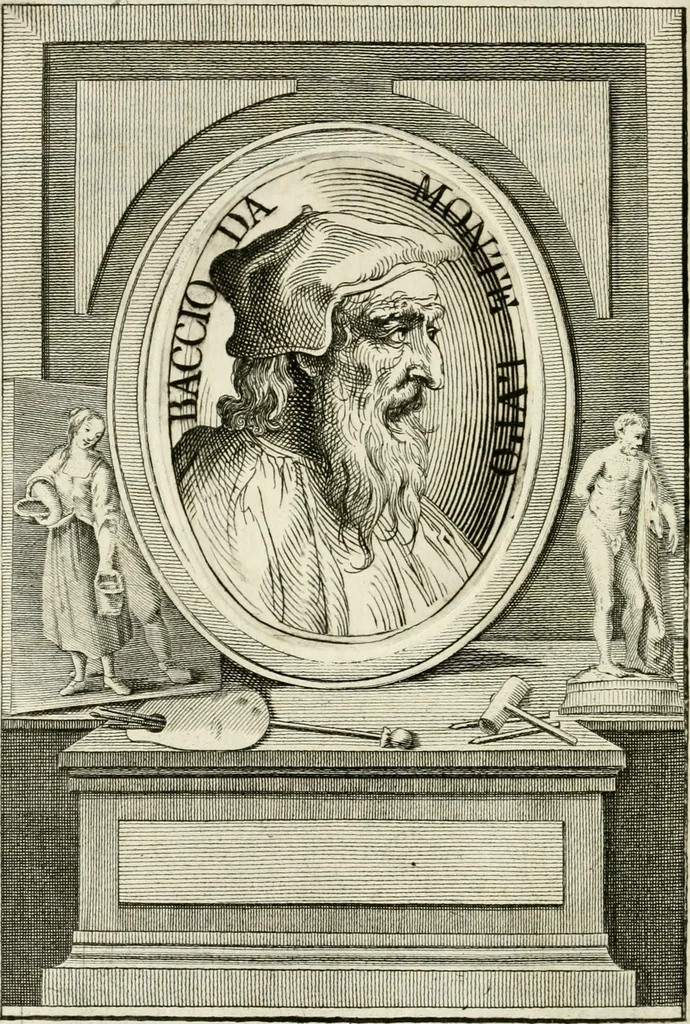 An illustration from Vite de' più eccellenti pittori, scultori e architetti, 1791, leaf 97