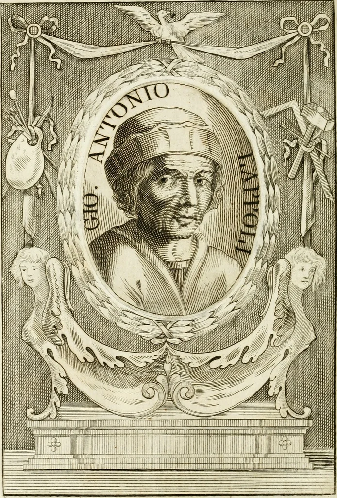 An illustration from Vite de' più eccellenti pittori, scultori e architetti, 1791, leaf 351