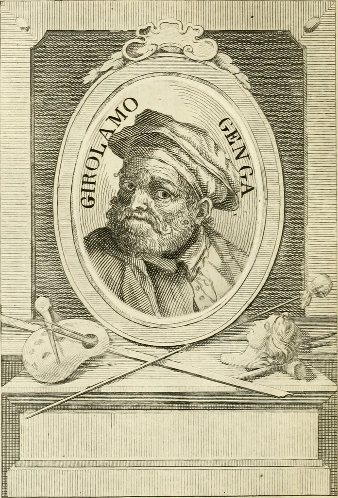 An illustration from Vite de' più eccellenti pittori, scultori e architetti, 1791, leaf 245