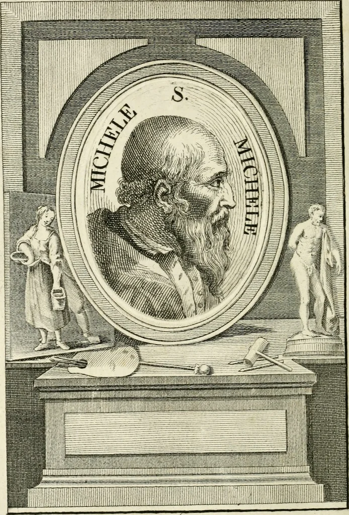 An illustration from Vite de' più eccellenti pittori, scultori e architetti, 1791, leaf 267