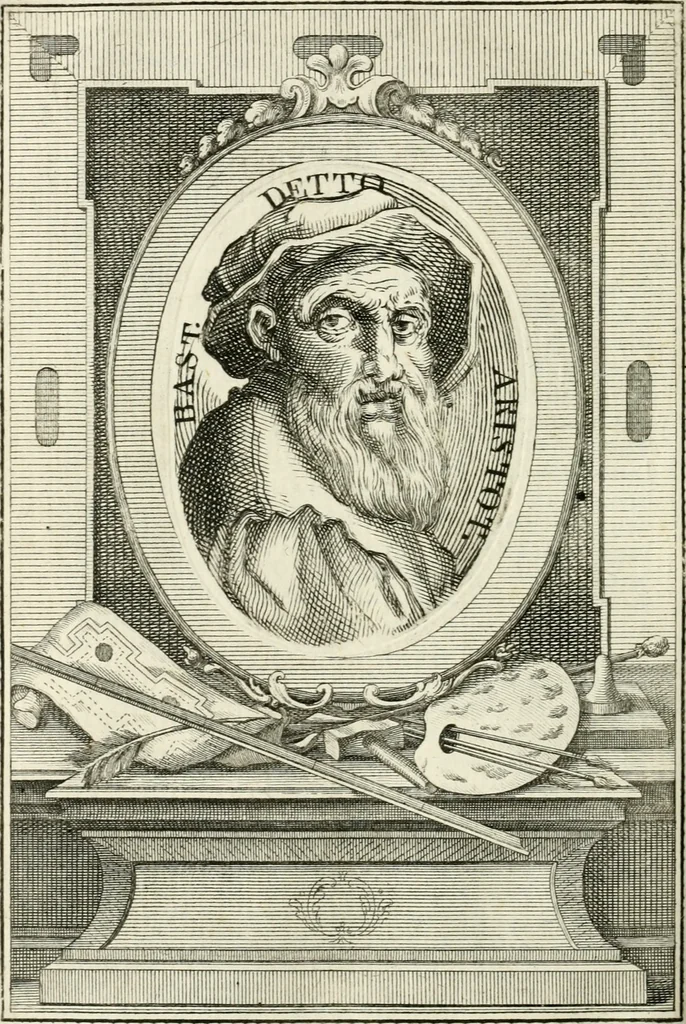 An illustration from Vite de' più eccellenti pittori, scultori e architetti, 1791, leaf 329