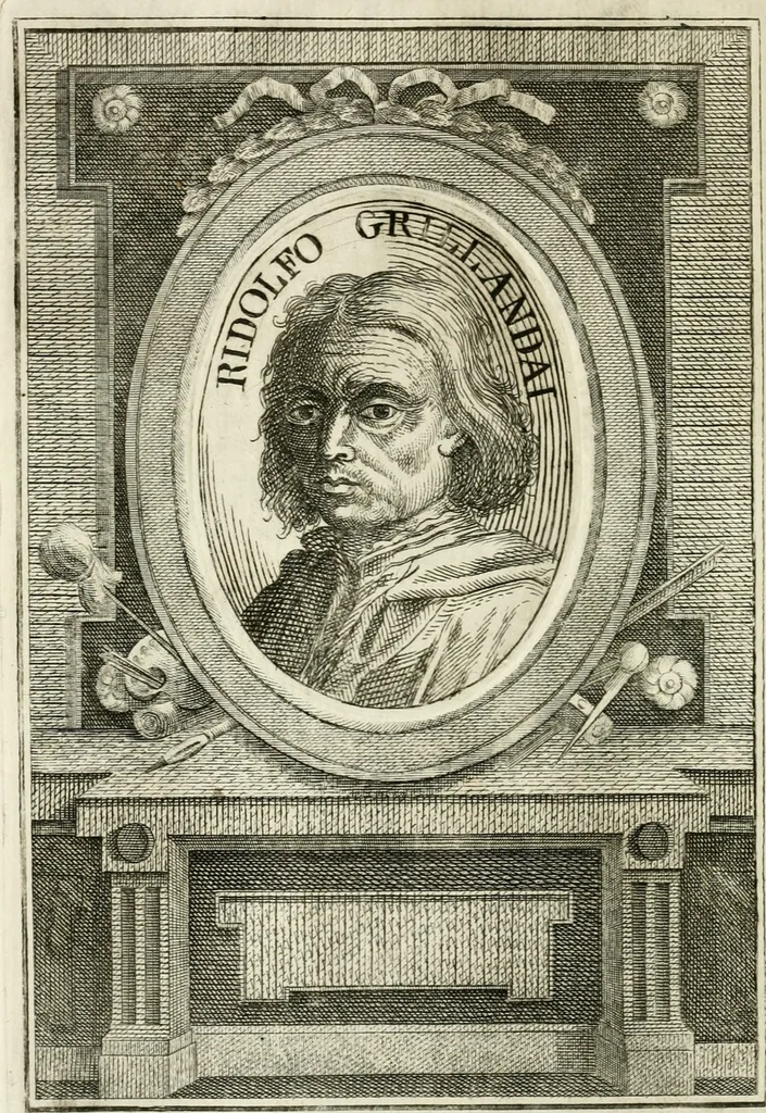 An illustration from Vite de' più eccellenti pittori, scultori e architetti, 1791, leaf 19