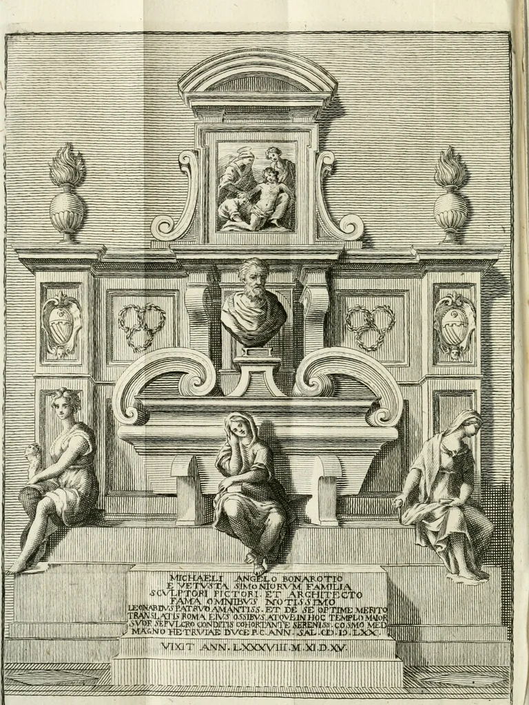 An illustration from Vite de' più eccellenti pittori, scultori e architetti, 1791, leaf 27