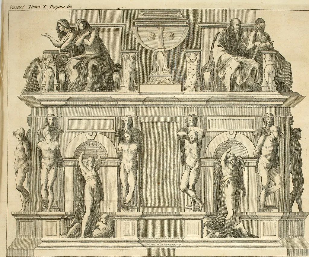 An illustration from Vite de' più eccellenti pittori, scultori e architetti, 1791, leaf 75