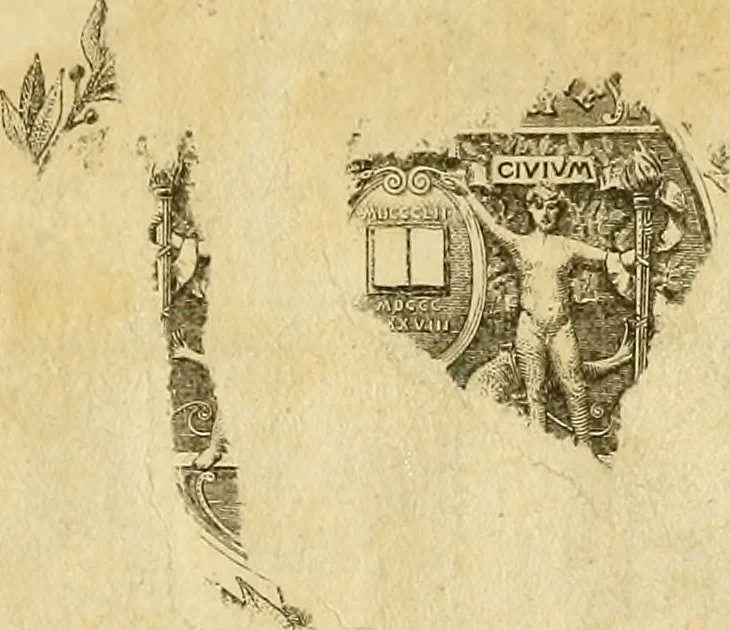 An illustration from Vite de' pittore, scultori, ed architetti perugini : scritte, e dedicate alla maestà di Carlo Emanuel, re di Sardegna, 1732, leaf 288