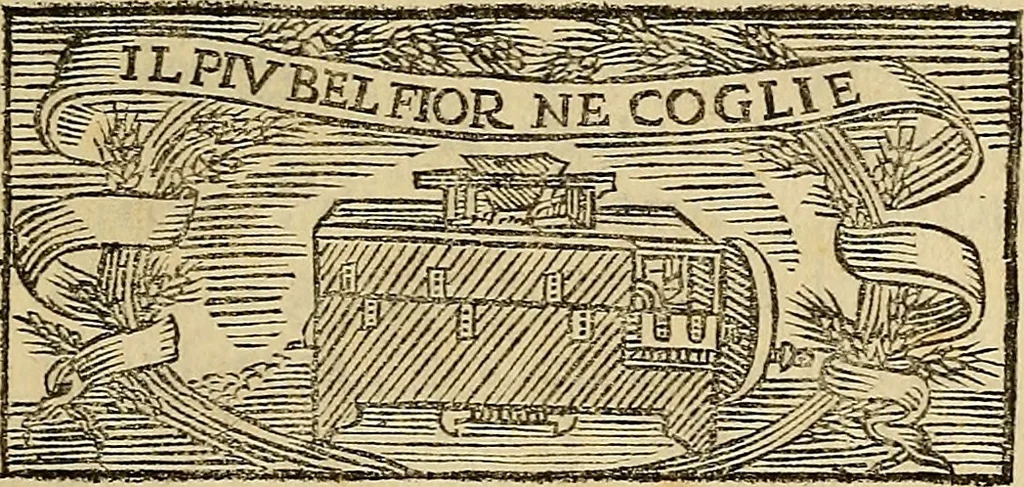 An illustration from Vite de pittori antichi, 1667, leaf 6