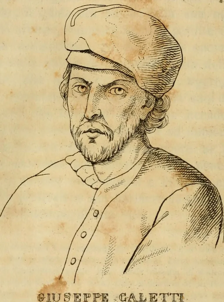 An illustration from Vite de' pittori e scultori ferraresi, 1844, leaf 239