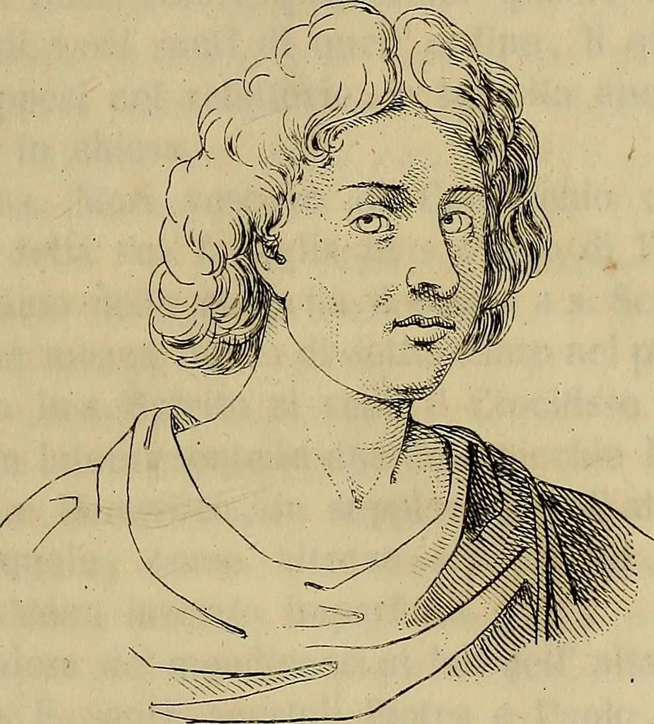 An illustration from Vite de' pittori e scultori ferraresi, 1844, leaf 68