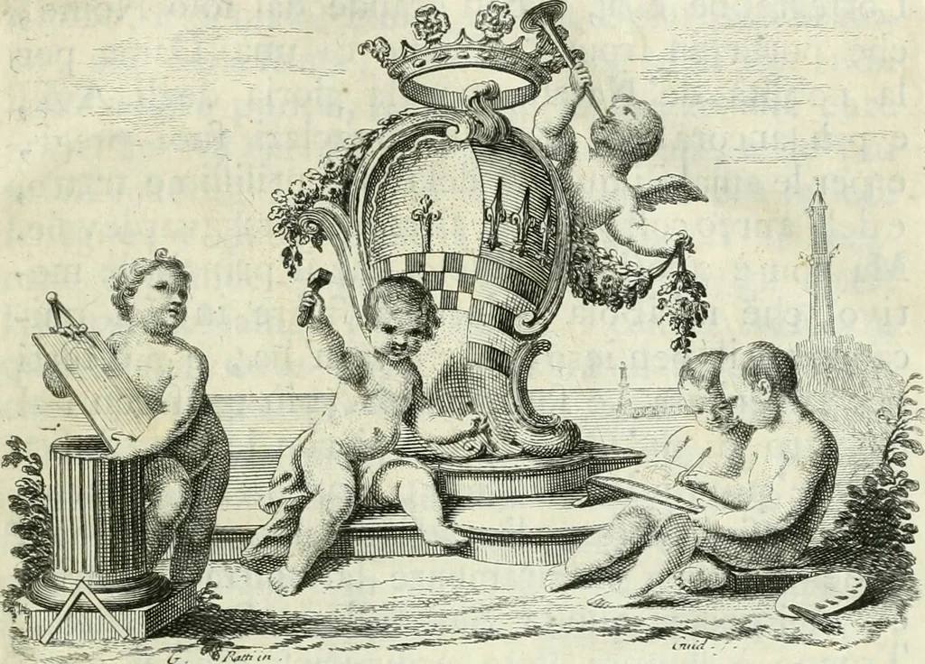 An illustration from Vite de' pittori, scultori, ed architetti genovesi, 1768, leaf 10