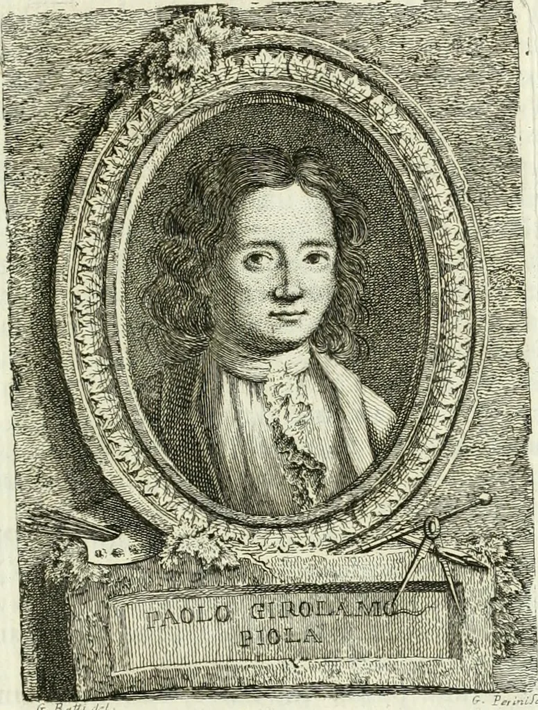 An illustration from Vite de' pittori, scultori, ed architetti genovesi, 1768, leaf 190