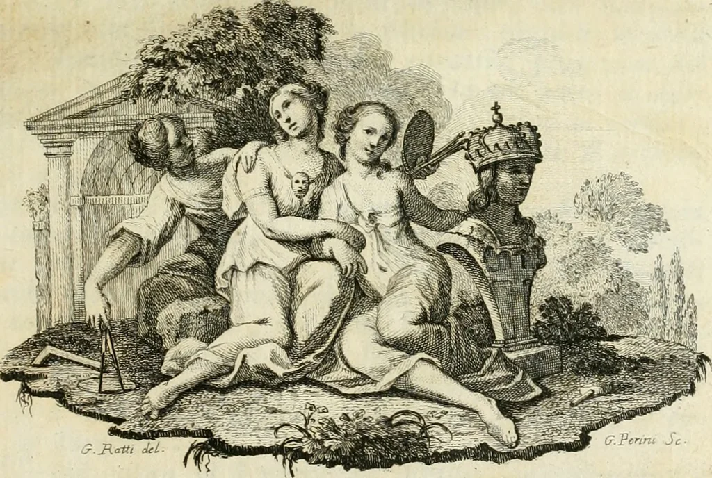 An illustration from Vite de' pittori, scultori, ed architetti genovesi, 1768, leaf 4