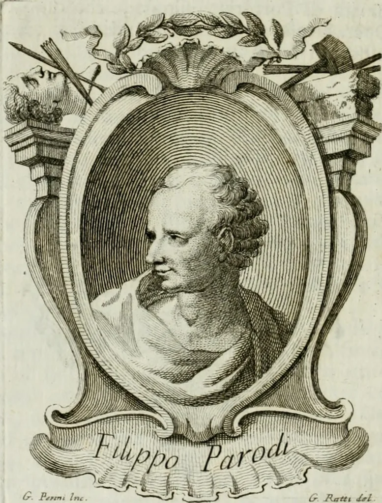 An illustration from Vite de' pittori, scultori, ed architetti genovesi, 1768, leaf 59