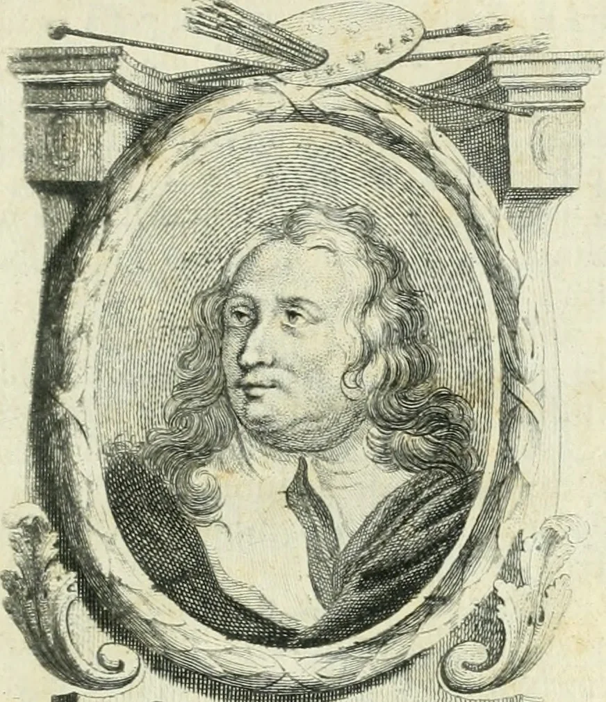 An illustration from Vite de' pittori, scultori, ed architetti genovesi, 1768, leaf 8
