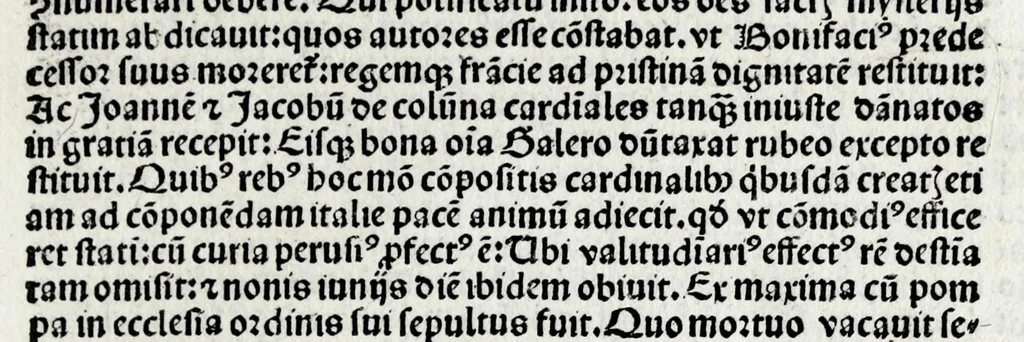 An illustration from Vite ducentorũ et triginta sum̃orum põtificũ : a beato Petro apostolo vsq[ue] ad Julium secundũ modernum pontificem, 1507, leaf 79