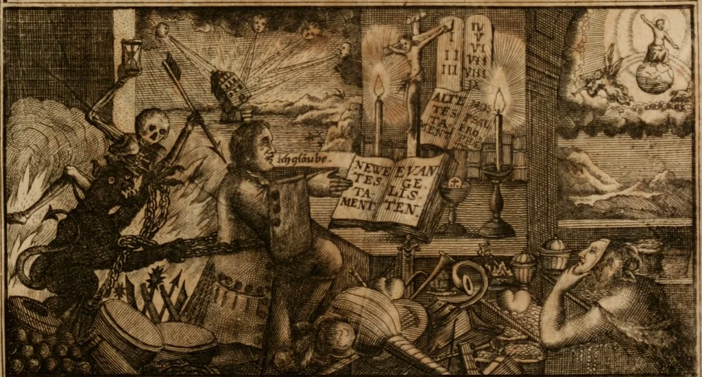 An illustration from Vitæ Patrum : Oder Das Leben Der Altväter und anderer Gottseeligen Personen, 1700, leaf 20