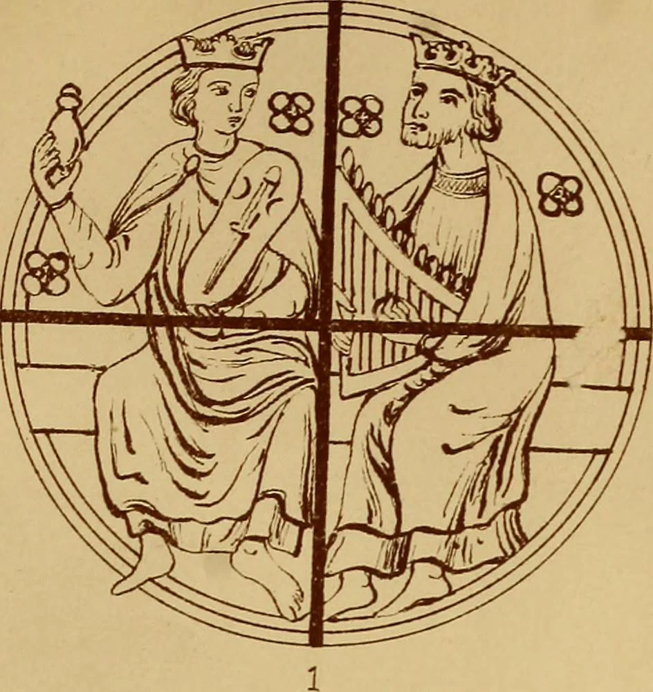 An illustration from Vitraux de Bourges; vitraux du XIIIe siècle de la cathédrale de Bourges;, 1900, leaf 162