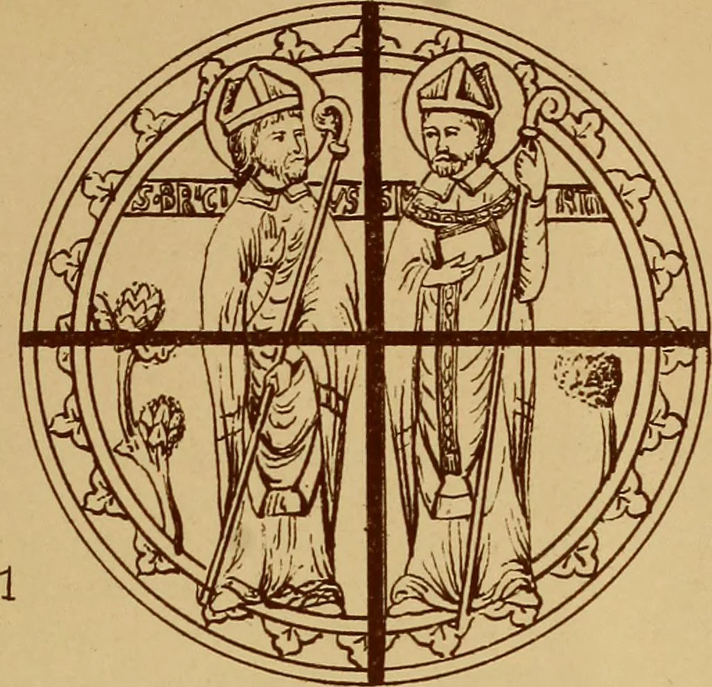 An illustration from Vitraux de Bourges; vitraux du XIIIe siècle de la cathédrale de Bourges;, 1900, leaf 178
